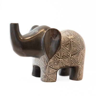 Beeld - Olifant - Serpetijnsteen - Zimbabwe - Fairtrade - Wereldwinkel Arnhem-Velp