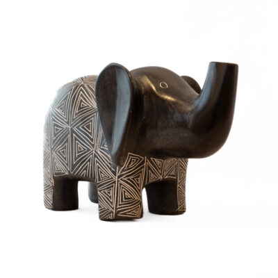 Beeld - Olifant - Serpetijnsteen - Zimbabwe - Fairtrade - Wereldwinkel Arnhem-Velp