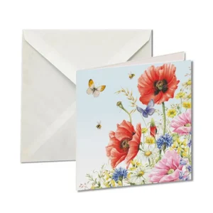 Wenskaarten Janneke Brinkman, Klaprozen - Amnesty - Wereldwinkel Arnhem-Velp